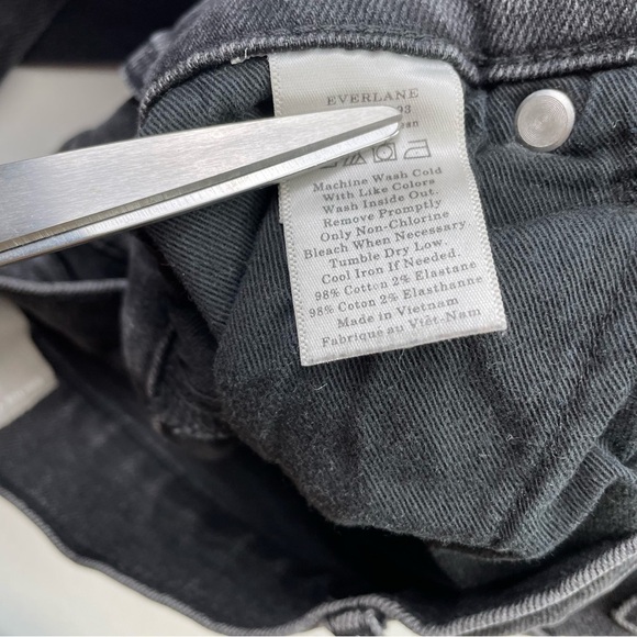 Everlane‎ jean women size 26 Crop gray the cheeky jeans skinny - Picture 10 of 12